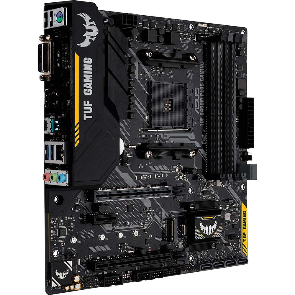 Материнская плата ASUS TUF B450M-PLUS GAMING Назначение для настольного компьютера