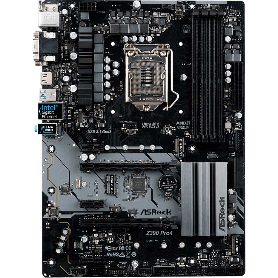 

Материнская плата ASROCK Z390 PRO4, Z390 PRO4