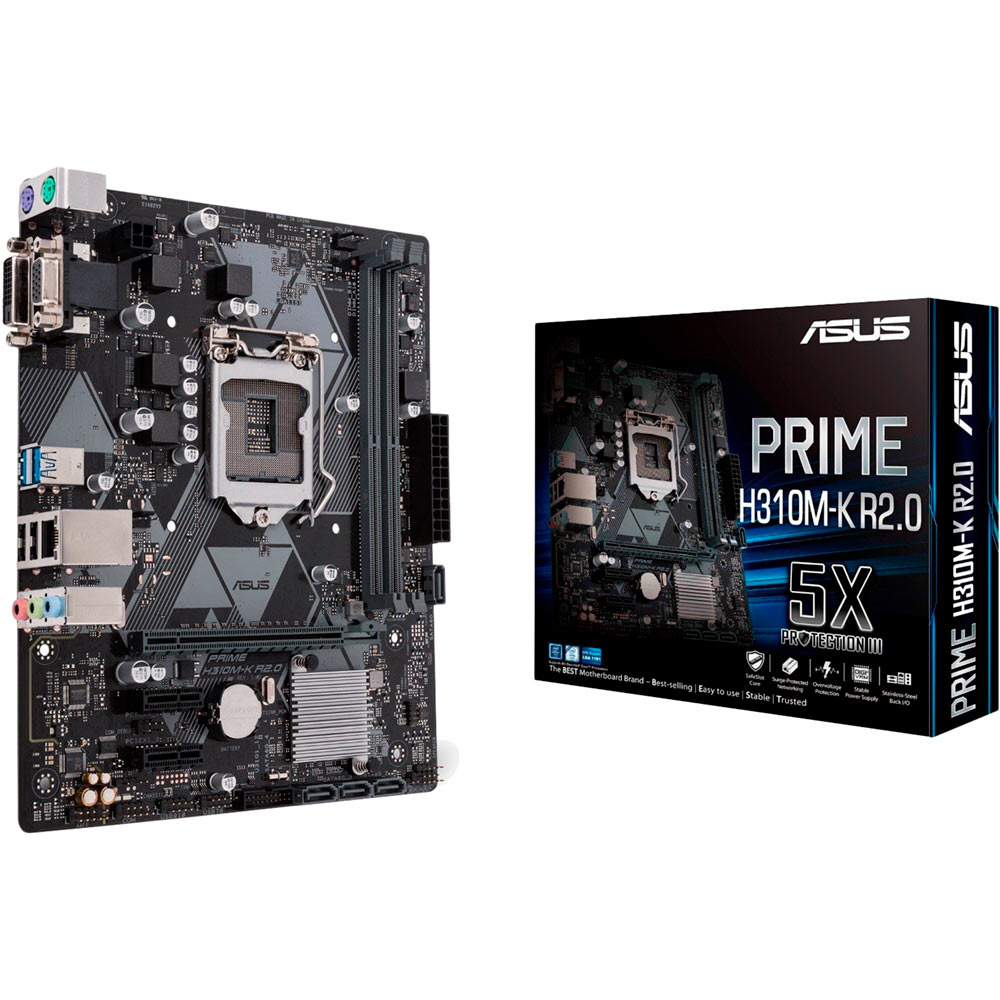 Внешний вид Материнская плата ASUS PRIME H310M-K R2.0