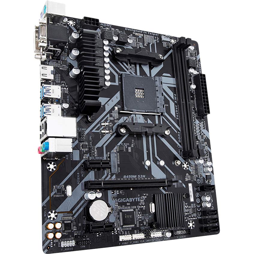 Материнська плата GIGABYTE B450M S2H Принзначення для настільного комп'ютера