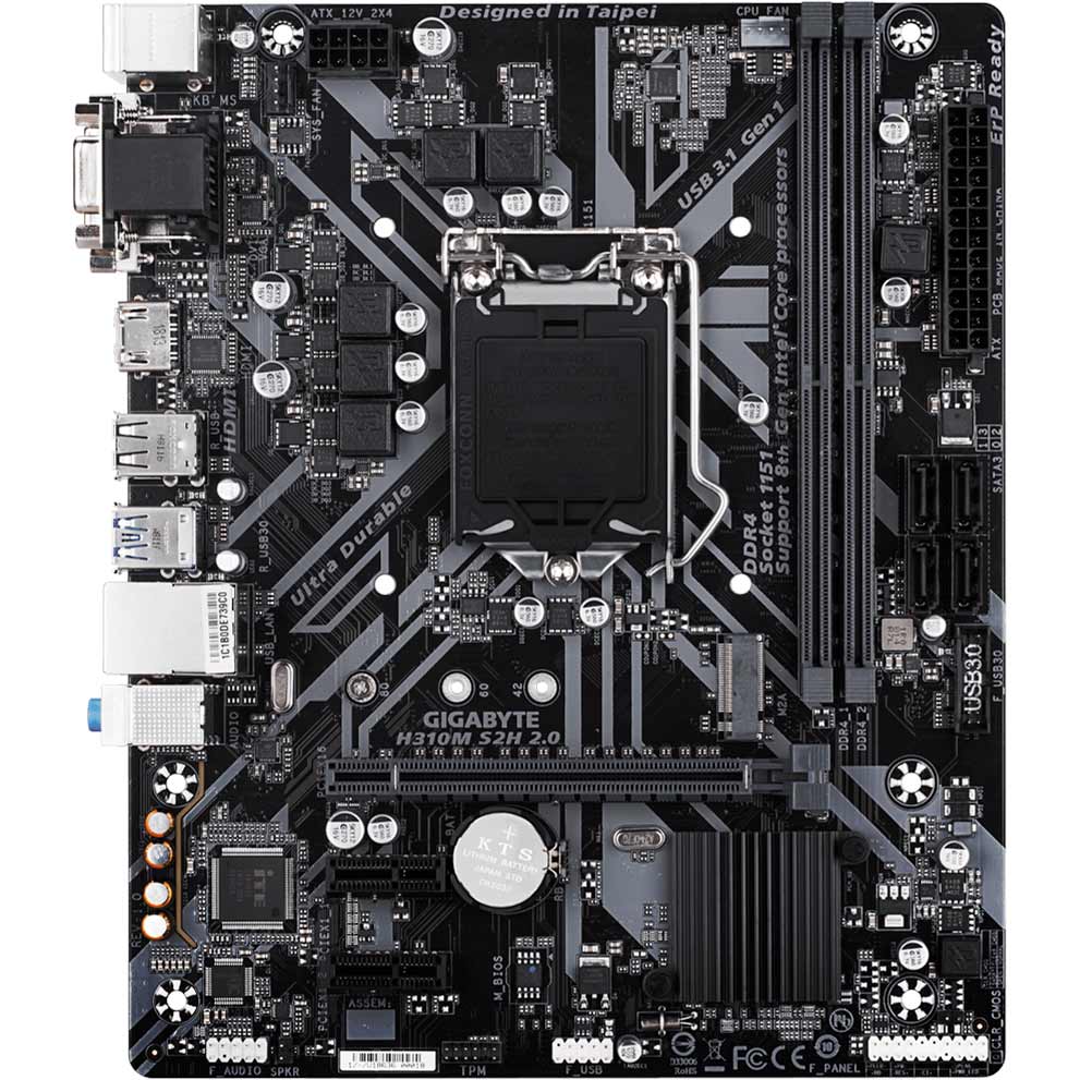 

Материнская плата GIGABYTE H310M S2H 2.0, H310M S2H 2.0 s1151