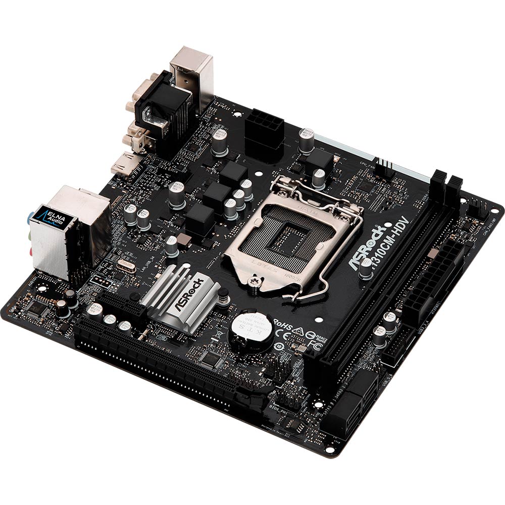 Материнская плата ASROCK H310CM-HDV Назначение для настольного компьютера