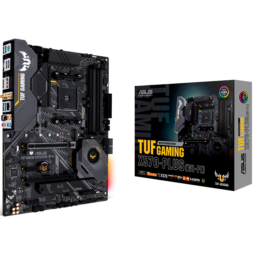 Зовнішній вигляд Материнська плата ASUS TUF GAM X570-PLUS WIFI