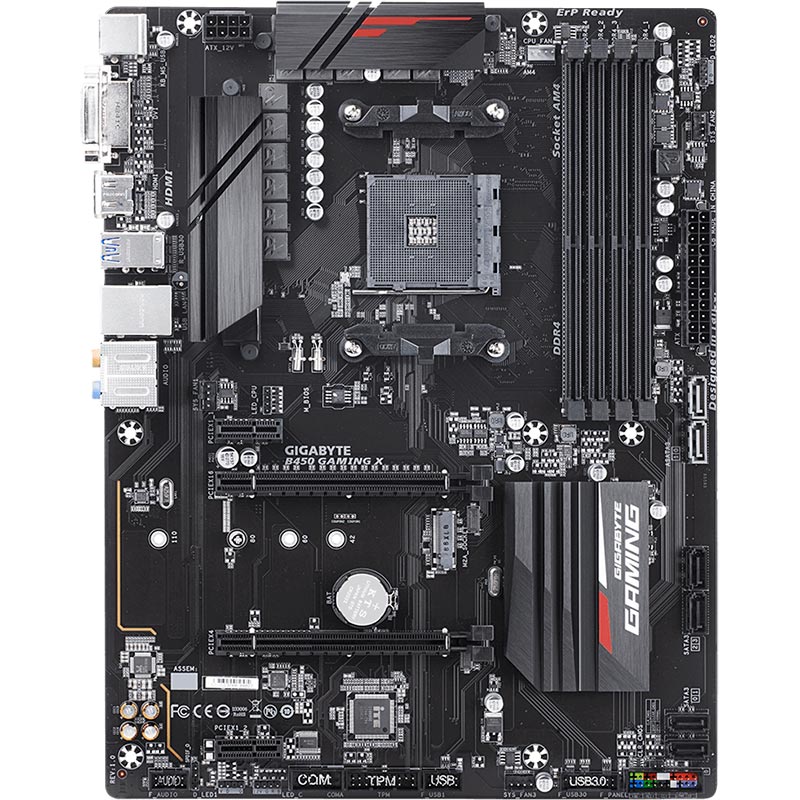 

Материнская плата GIGABYTE B450 GAMING X, B450 GAMING X sAM4