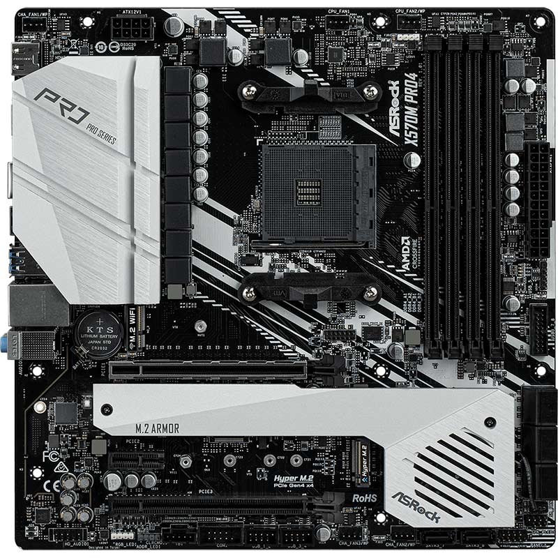 

Материнская плата ASROCK X570M Pro4, X570M Pro4 sAM4