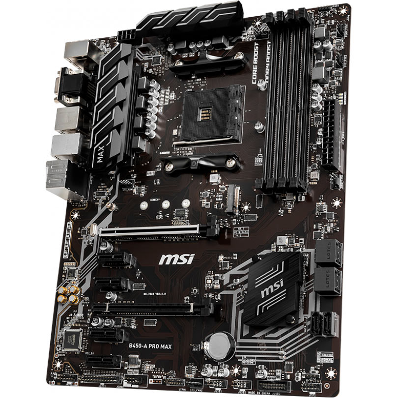 Материнская плата MSI B450-A PRO MAX Частота работы памяти 1866, 2133, 2400, 2667, 2800, 2933, 3000, 3066, 3200, 3466, 3733, 3866, 4000, 4133