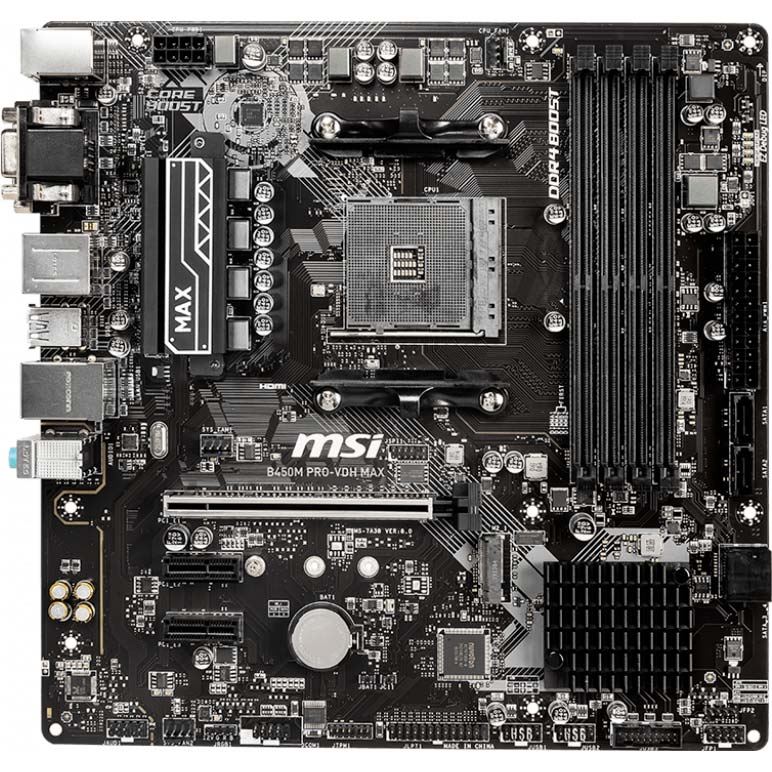 

Материнская плата MSI B450M PRO-VDH MAX, B450M PRO-VDH MAX