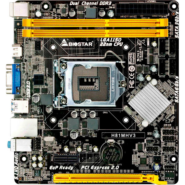 

Материнская плата BIOSTAR H81MHV3, H81MHV3 s1150 (H81MHV3)