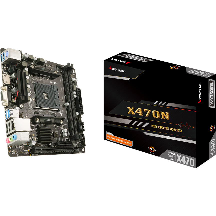 Материнська плата BIOSTAR X470NH Підтримувані процесори Ryzen/ Ryzen APU 