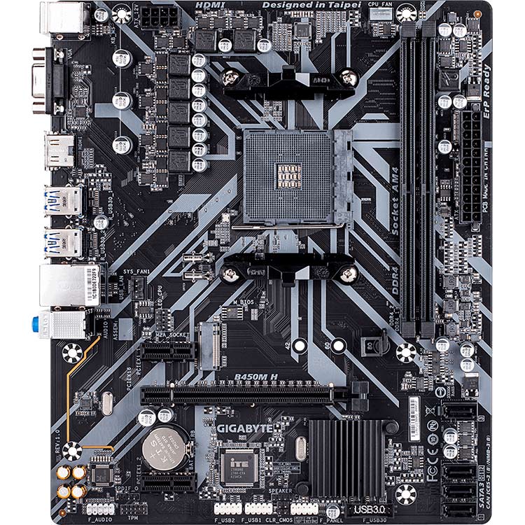 

Материнская плата GIGABYTE B450M H, B450M_H sAM4