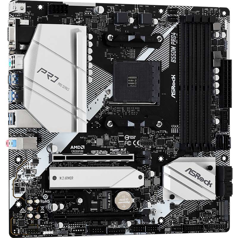 Материнская плата ASROCK B550M Pro4 Назначение для настольного компьютера