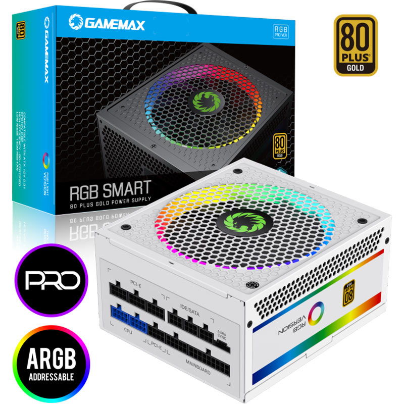 В Украине Блок питания GAMEMAX RGB850 PRO WH (RGB850 PRO WH)