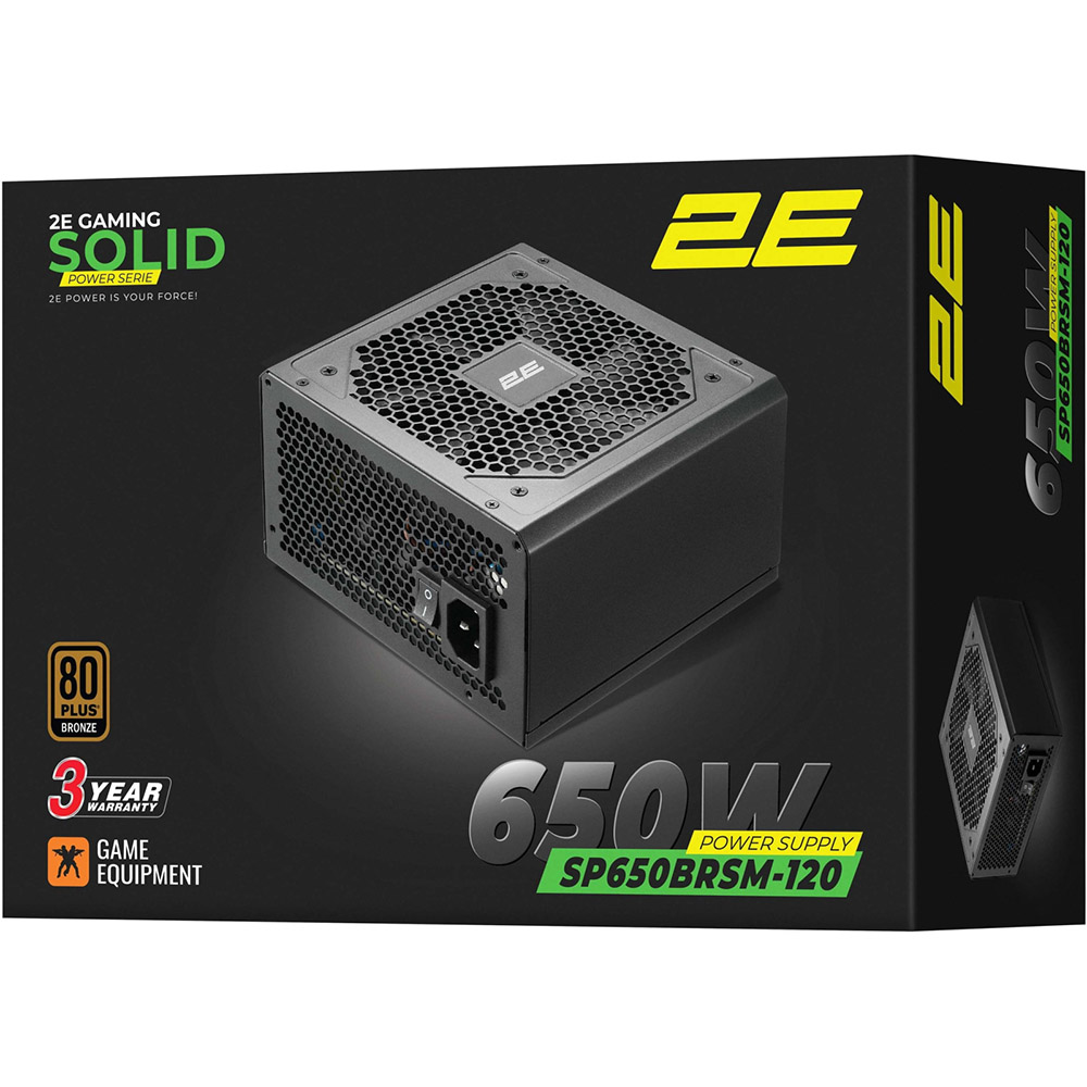 В Украине Блок питания 2E GAMING Solid Power (2E-SP650BRSM-120)