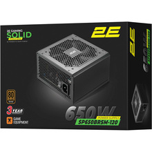 Блок питания 2E GAMING Solid Power (2E-SP650BRSM-120)