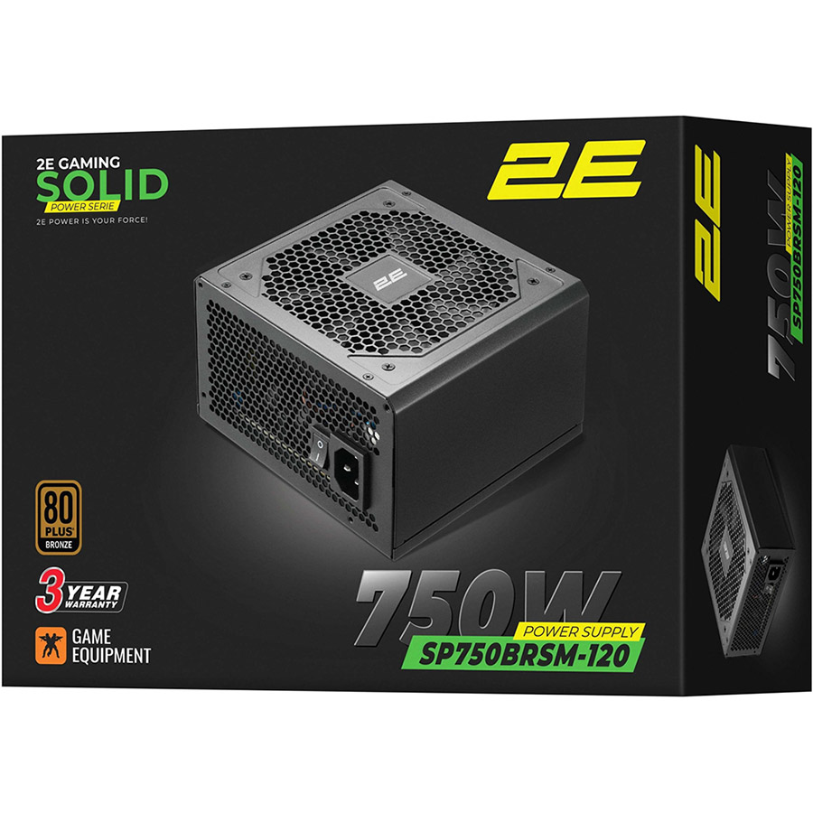 В Украине Блок питания 2E GAMING Solid Power (2E-SP750BRSM-120)