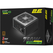 Блок питания 2E GAMING Solid Power (2E-SP750BRSM-120)