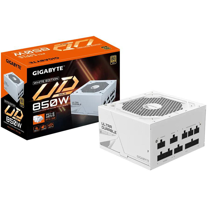 Блок живлення GIGABYTE 850W UD850GM PG5W White (UD850GM PG5W) Корекція коефіцієнта потужності PFC   активна