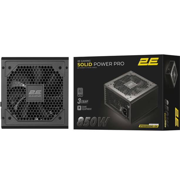 Блок питания 2E GAMING Solid Power Pro 850W (2E-SP850BRSMII-120) Форм-фактор ATX