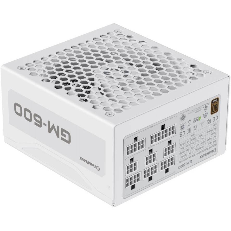 Блок живлення GAMEMAX ATX 600W (GM-600 Modular white) Потужність 600