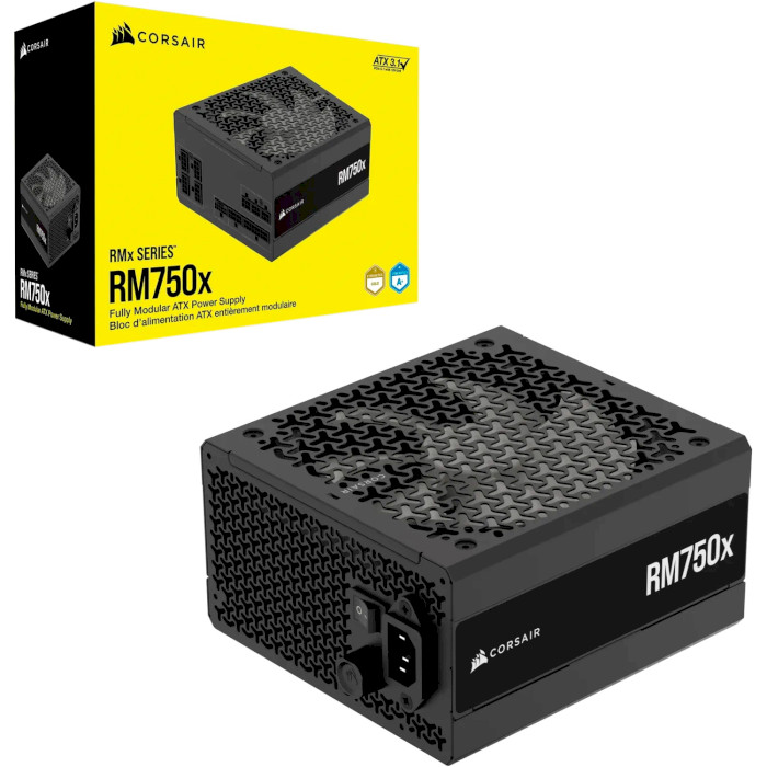 В Фокстрот Блок питания CORSAIR RM750x ATX 3.1 750W (CP-9020285-EU)