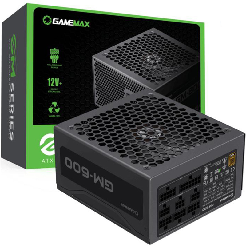 Фото Блок живлення GAMEMAX ATX 600W 80 Bronze (GM-600 Modular)