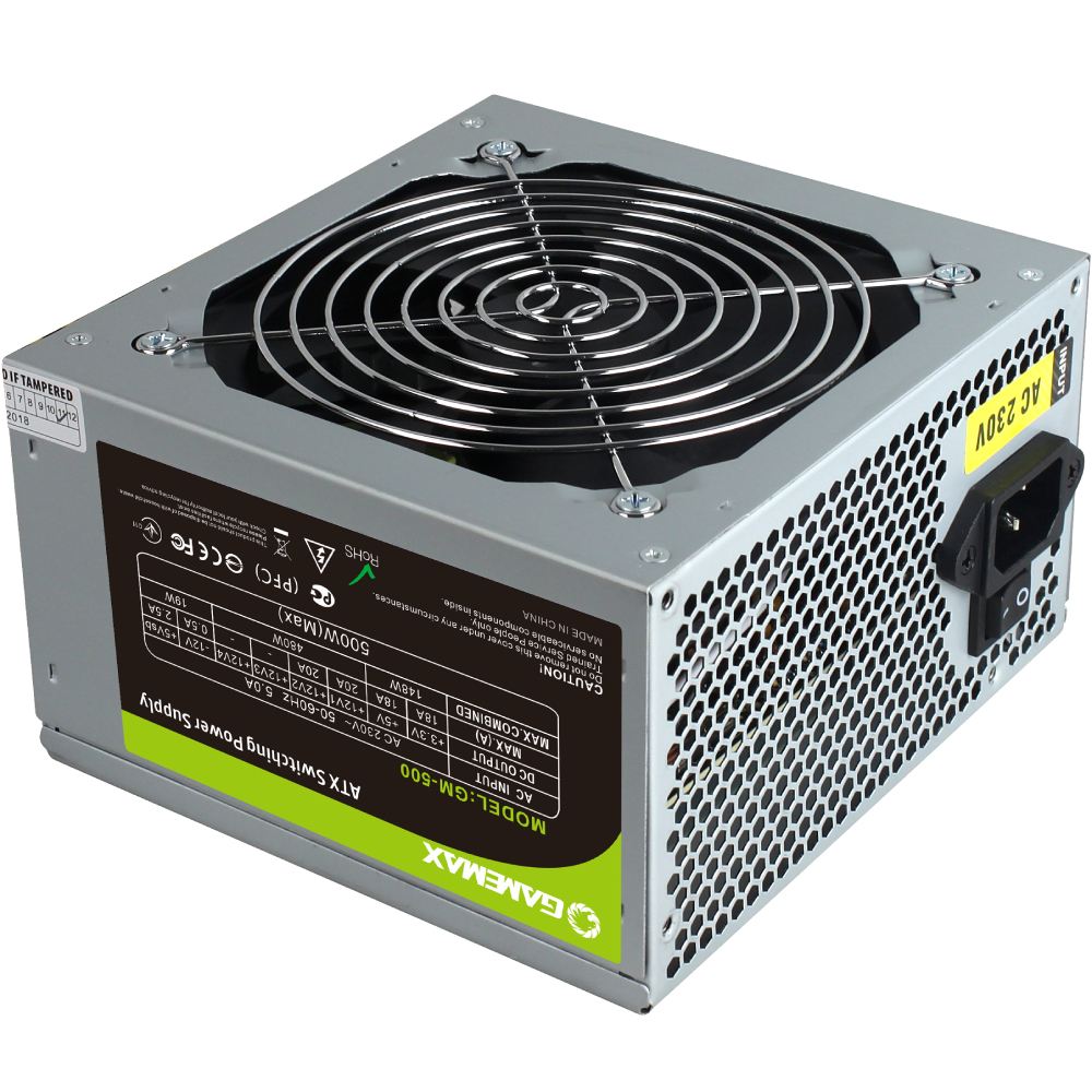 Блок питания GAMEMAX ATX 500W GM-500 Назначение для настольного компьютера