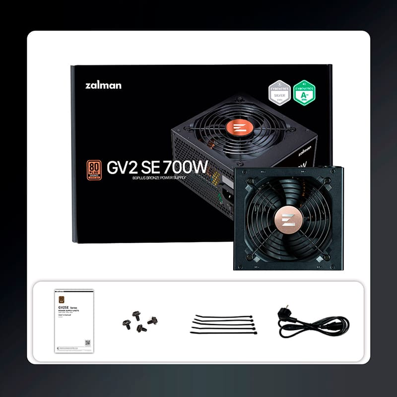 Фото Блок живлення ZALMAN GV2SE 700W (ZM700-GV2SE)