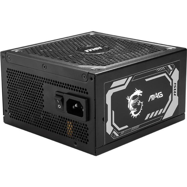 Блок питания MSI ATX 1000W EU Fully-Modular 80 Plus Gold (MAG A1000GL PCIE5) Мощность 1000