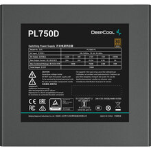 Блок питания DEEPCOOL PL750D (R-PL750D-FC0B-EU-V2) 750W