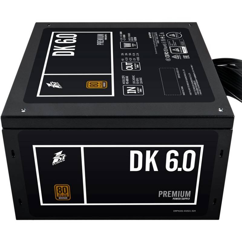 Блок живлення 1STPLAYER PS-600AX Black (DKPM-BRZ-600-BK-EU) Призначенння для настільного комп'ютера