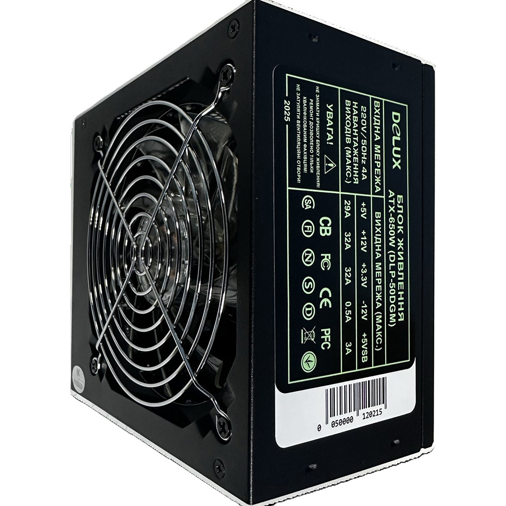Блок живлення DELUX DLP-50DGM 650W Потужність 650