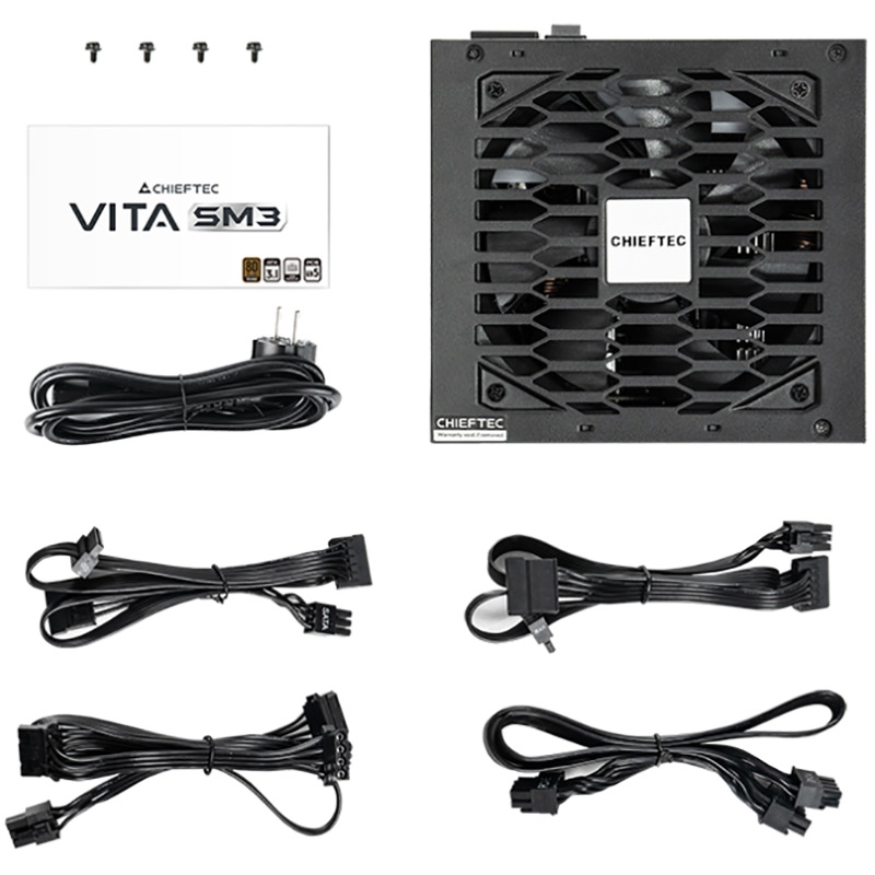 Фото Блок живлення CHIEFTEC 750W VITA SM3 BPX-750-C ATX 3.1 120mm 80+ Bronze Semi modular