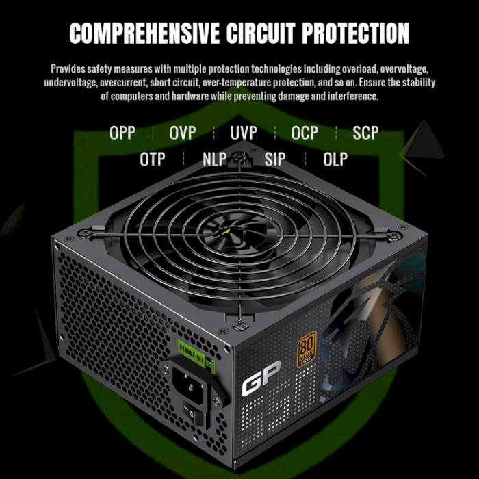 Заказать Блок питания GAMEMAX 550W Black (GP 550B)