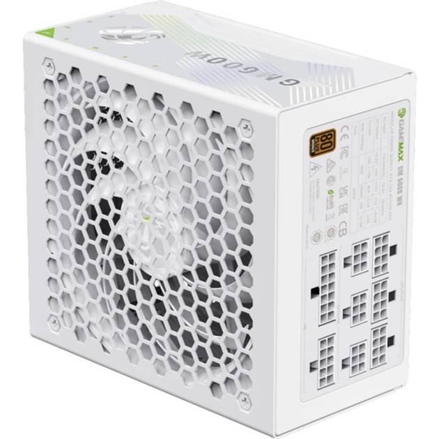 Блок живлення GAMEMAX 600W GM 600B WH (GM 600B WH Fully-modular New) Корекція коефіцієнта потужності PFC   активна
