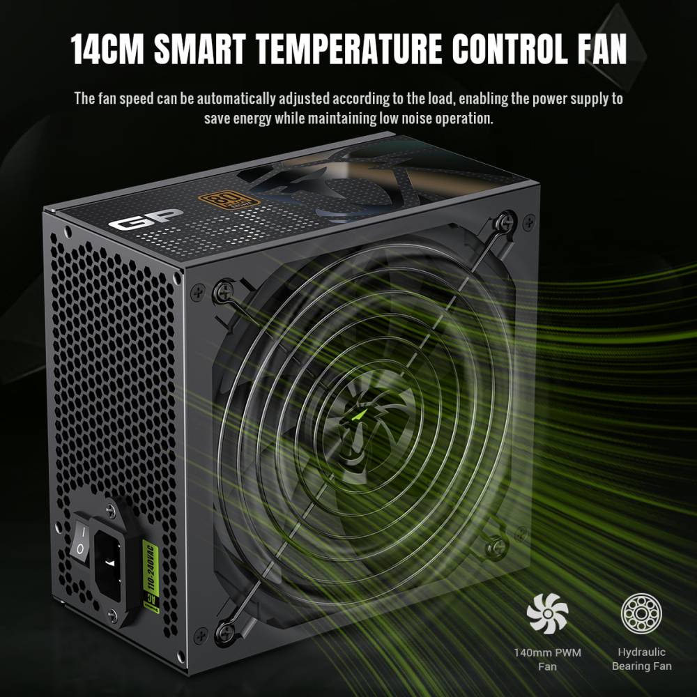 Фото Блок живлення GAMEMAX 650W Black (GP 650B)