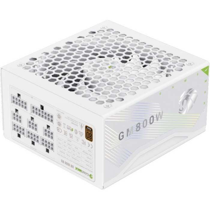 Блок живлення GAMEMAX 800W GM 800B White (GM 800B WH Fully-modular New) Форм-фактор ATX