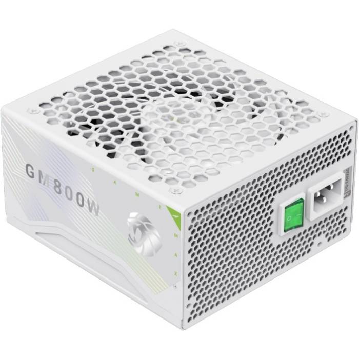 Блок живлення GAMEMAX 800W GM 800B White (GM 800B WH Fully-modular New) Призначенння для настільного комп'ютера