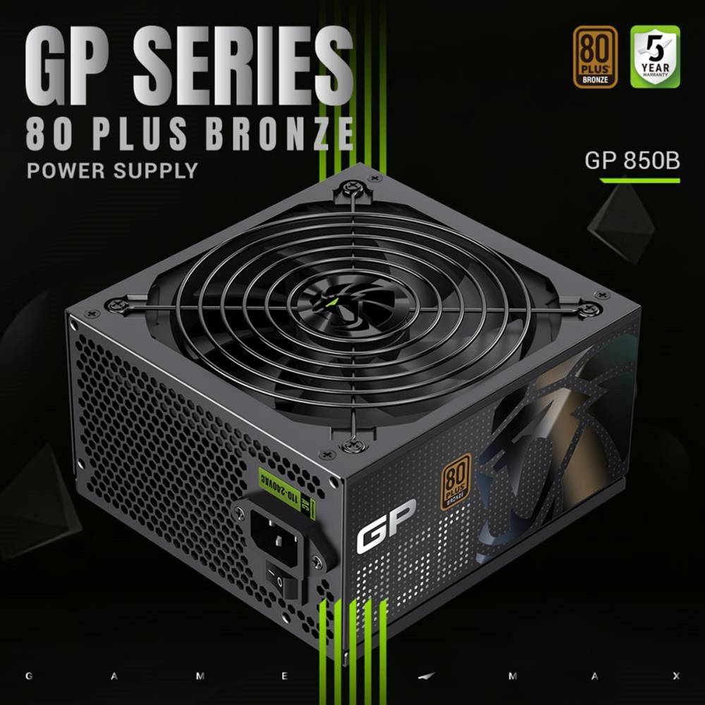 Зовнішній вигляд Блок живлення GAMEMAX 850W GP 850B