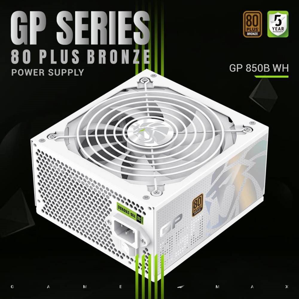 Зовнішній вигляд Блок живлення GAMEMAX 850W GP 850B WH