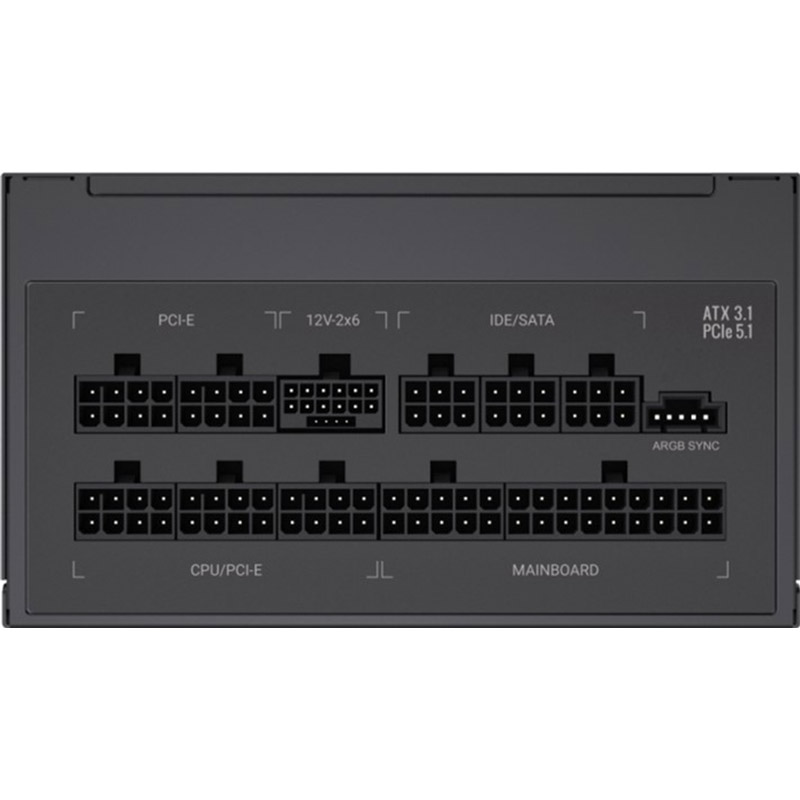 Блок питания GAMEMAX 850W RGB PRO 850G Коррекция коэффициента мощности PFC   активная