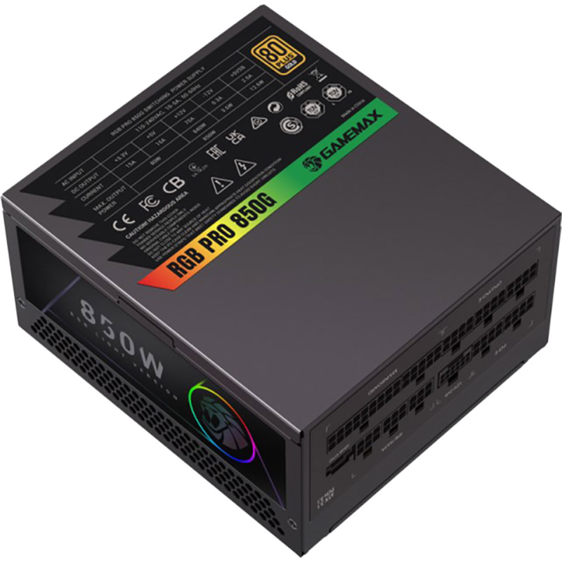 Заказать Блок питания GAMEMAX 850W RGB PRO 850G