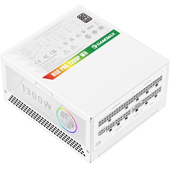 Изображение Блок питания GAMEMAX 1300W (RGB PRO 1300P WH)