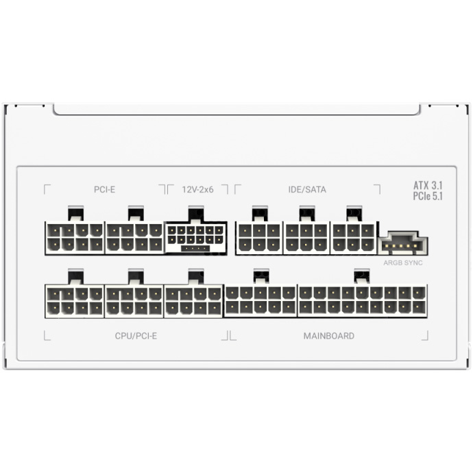 Фото Блок живлення GAMEMAX 1050W RGB PRO 1050G WH