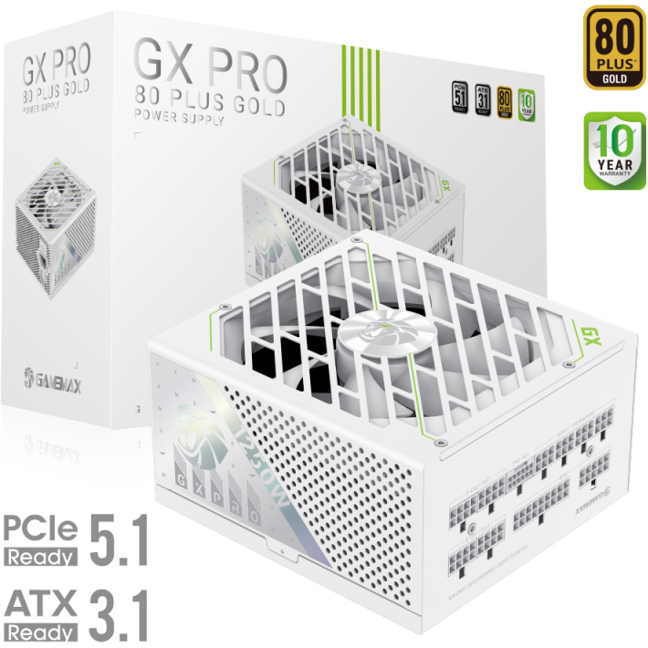 Изображение Блок питания GAMEMAX 1250W GX PRO 1250G WH