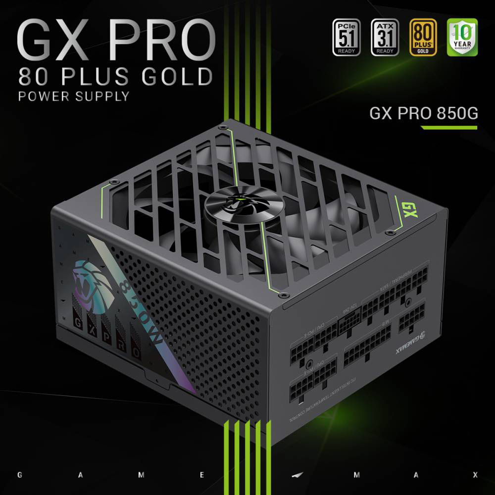 Блок питания GAMEMAX 850W GX PRO 850G Форм-фактор ATX