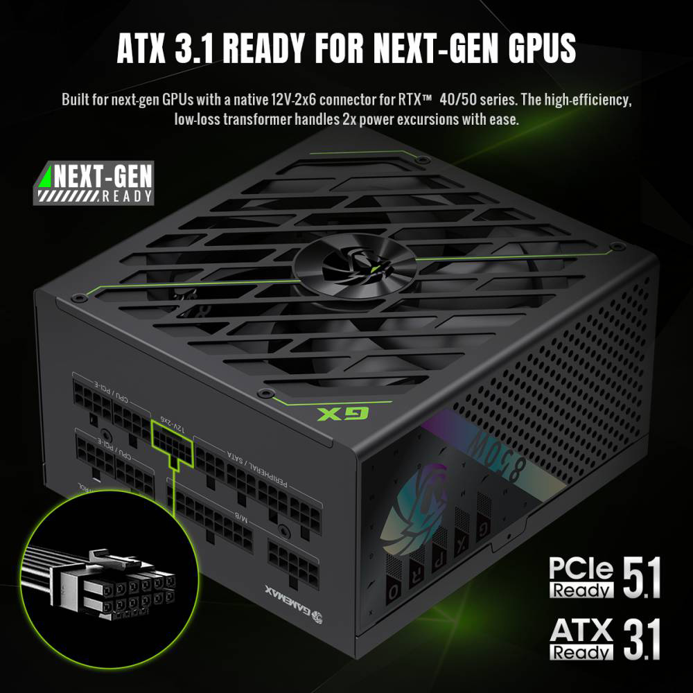 Фото Блок питания GAMEMAX 850W GX PRO 850G