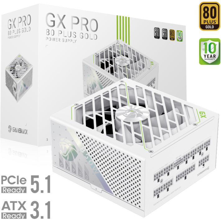 Изображение Блок питания GAMEMAX 850W GX PRO 850G WH