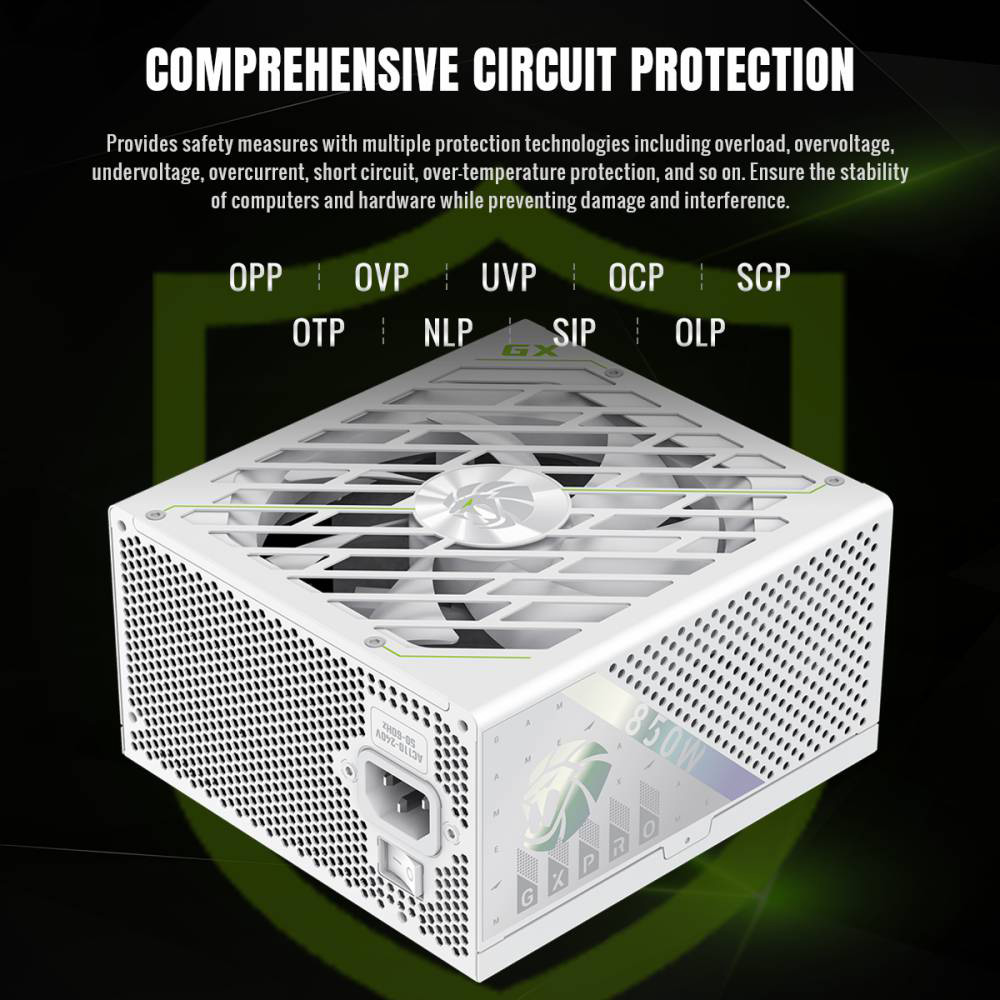 Заказать Блок питания GAMEMAX 850W GX PRO 850G WH