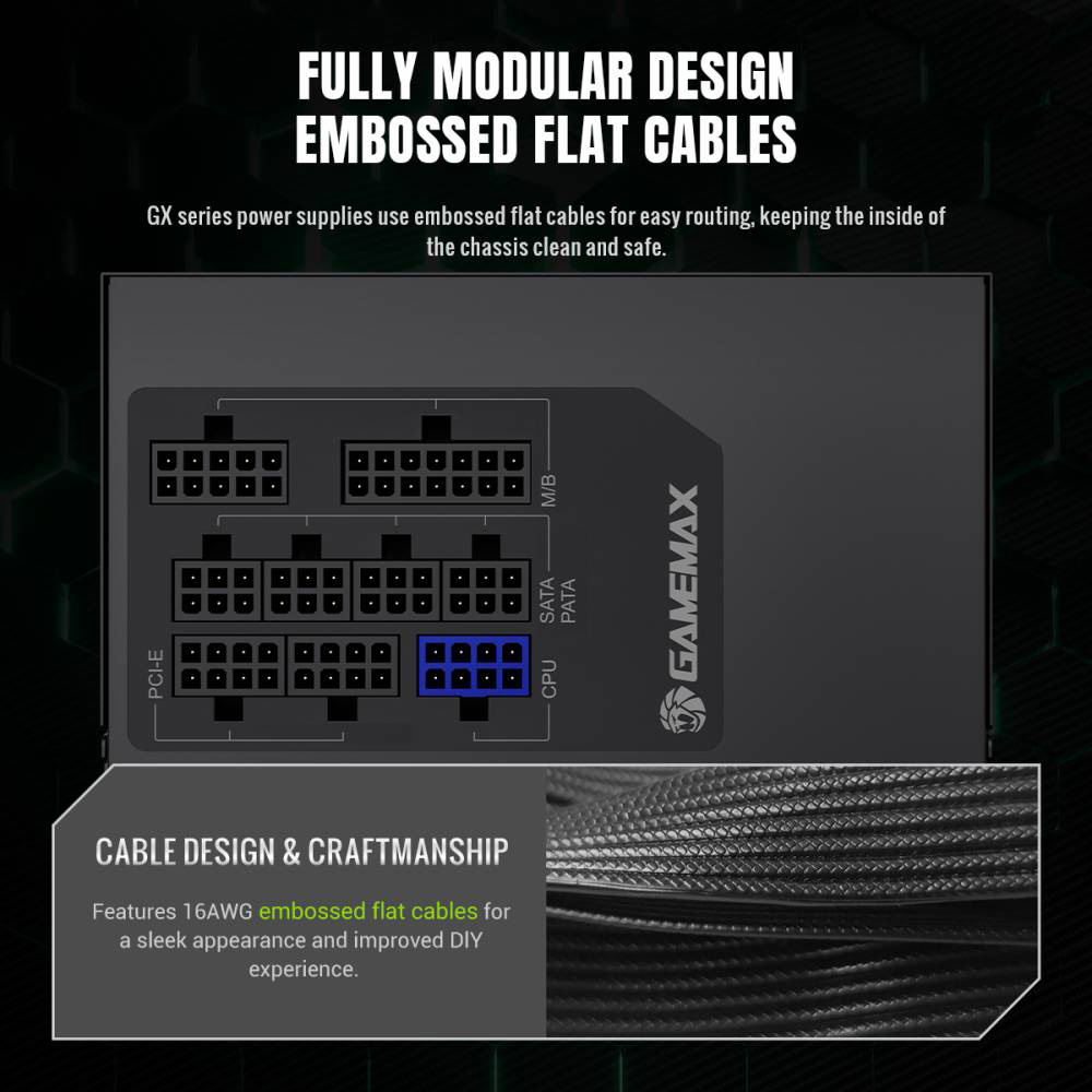 Замовити Блок живлення GAMEMAX 750W GX 750GF