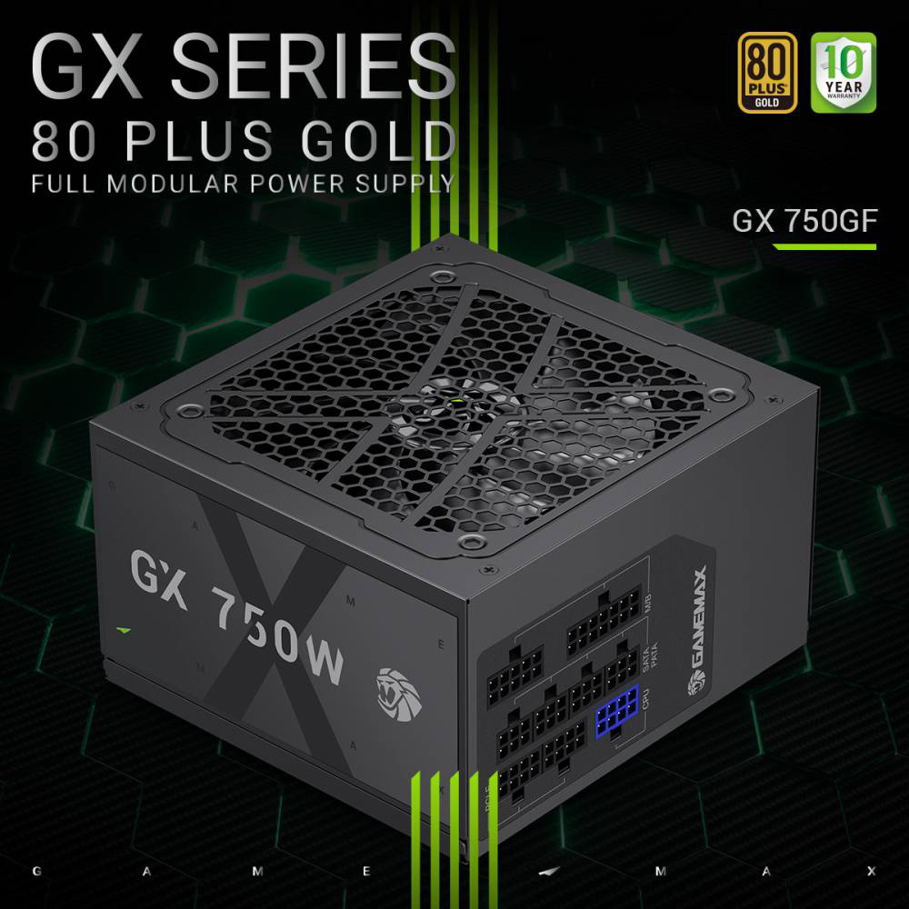 Зображення Блок живлення GAMEMAX 750W GX 750GF